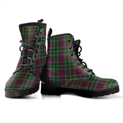 Crosbie Tartan Plaid Leather Boots