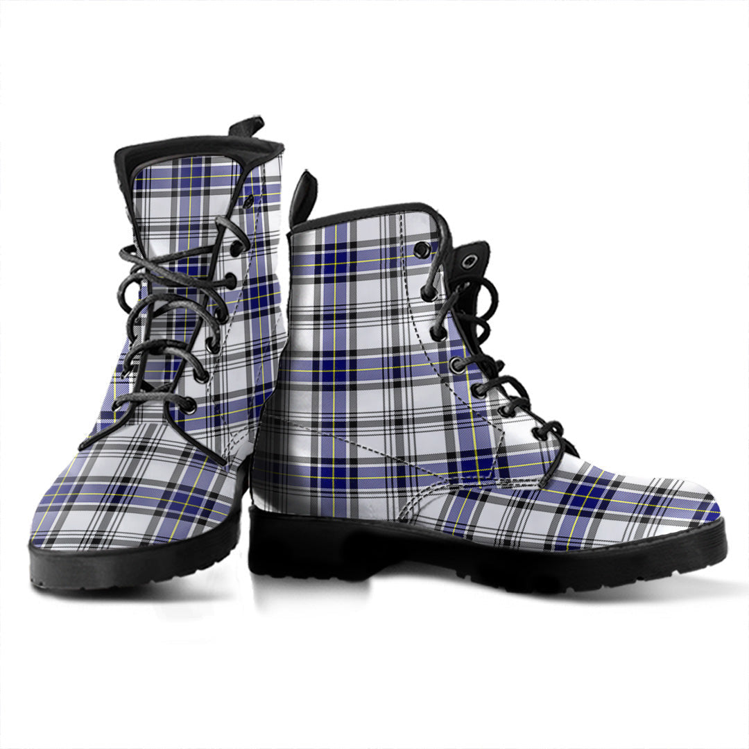 Hannay Modern Tartan Plaid Leather Boots