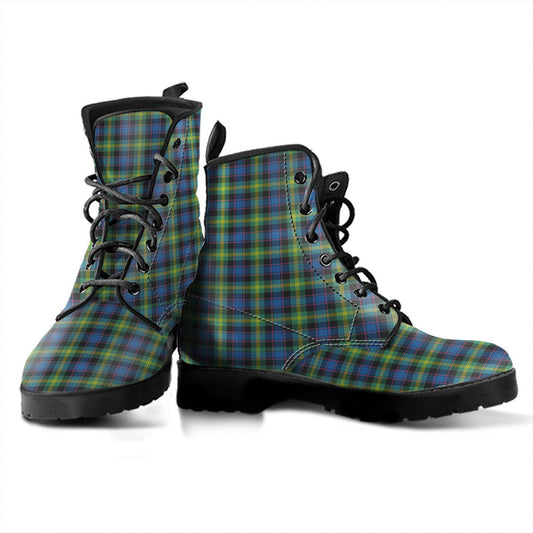 Watson Ancient Tartan Plaid Leather Boots