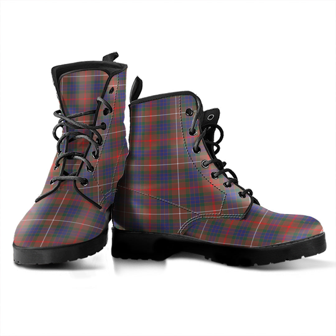 Fraser Hunting Modern Tartan Plaid Leather Boots