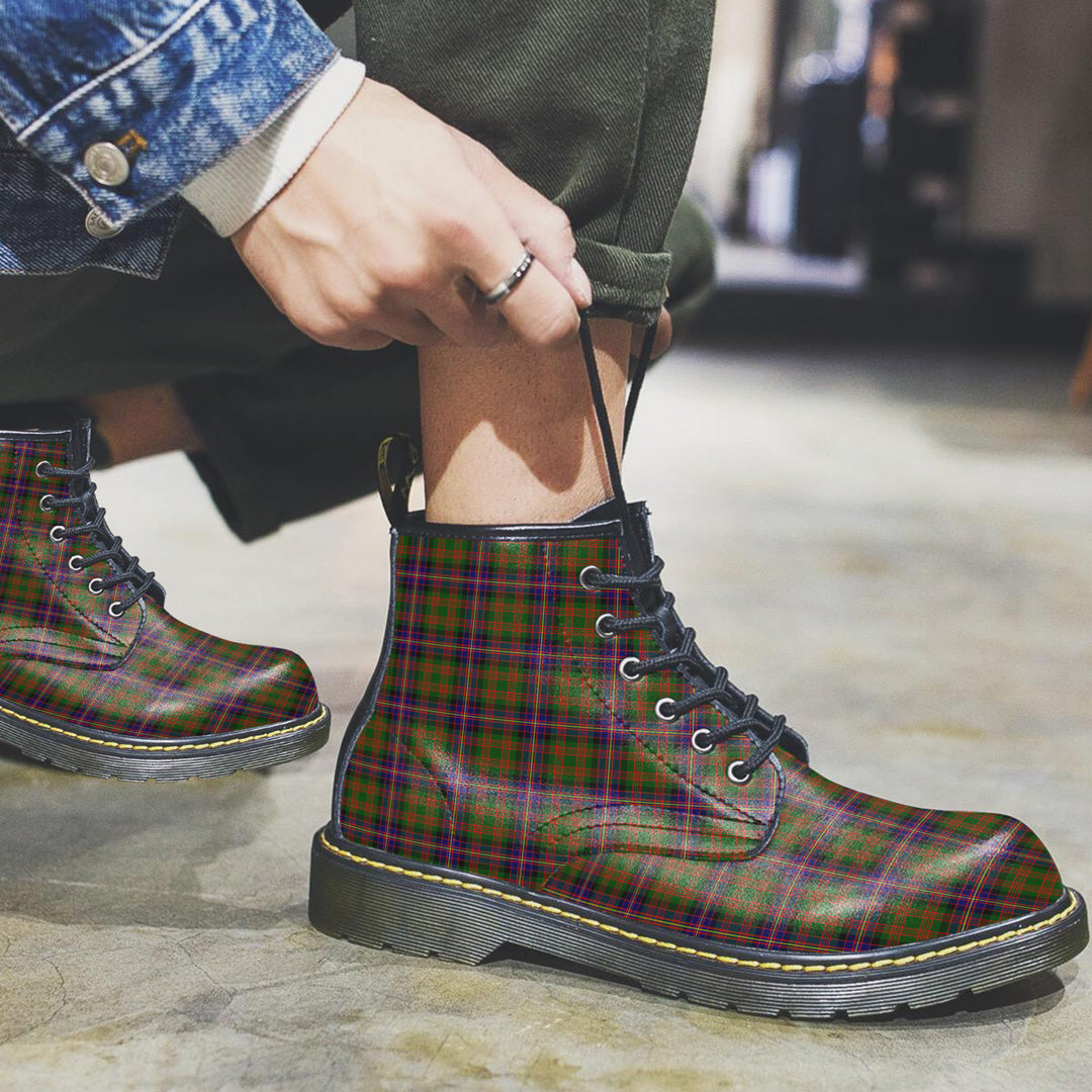 Cochrane Modern Tartan Plaid Leather Boots