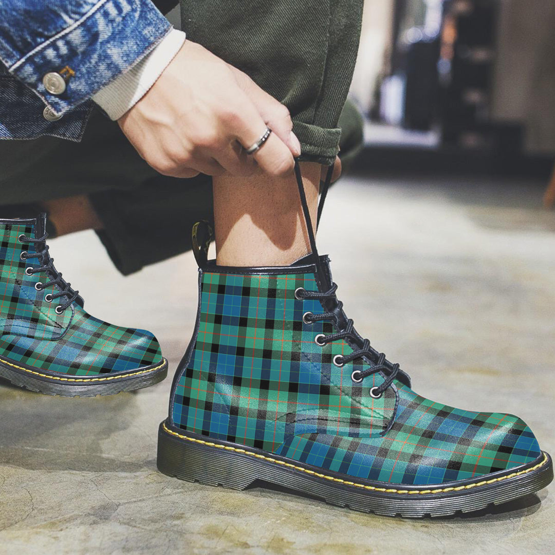 Gunn Ancient Tartan Plaid Leather Boots