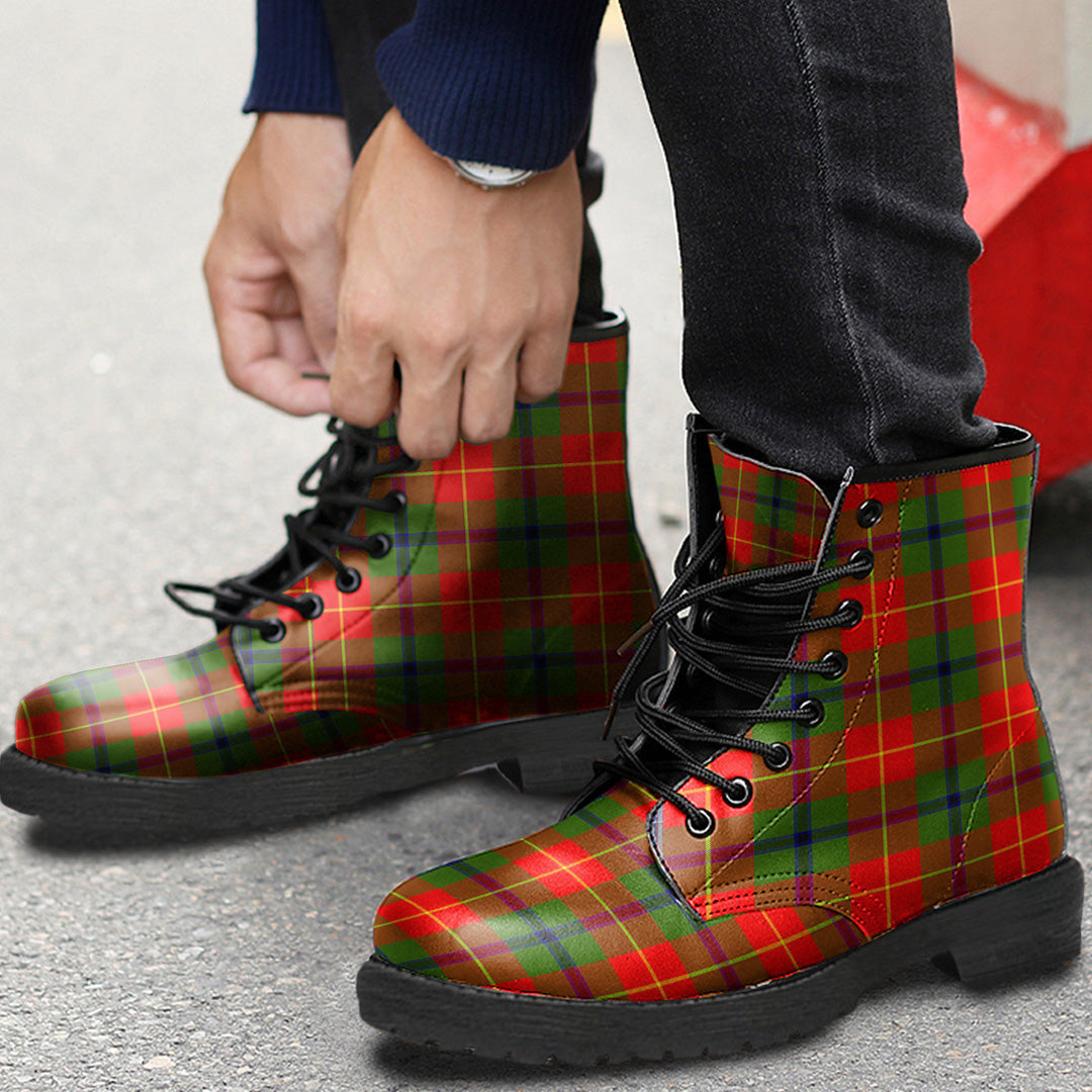 Turnbull Dress Tartan Plaid Leather Boots