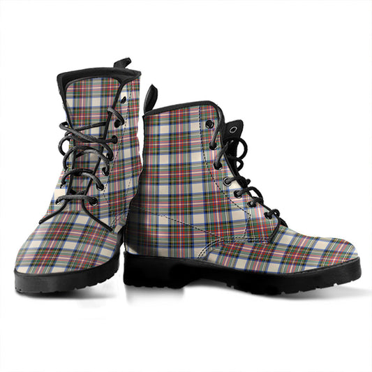 Stewart Dress Ancient Tartan Plaid Leather Boots