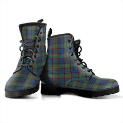 Nicolson Hunting Ancient Tartan Plaid Leather Boots