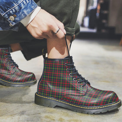 MacKintosh Hunting Modern Tartan Plaid Leather Boots