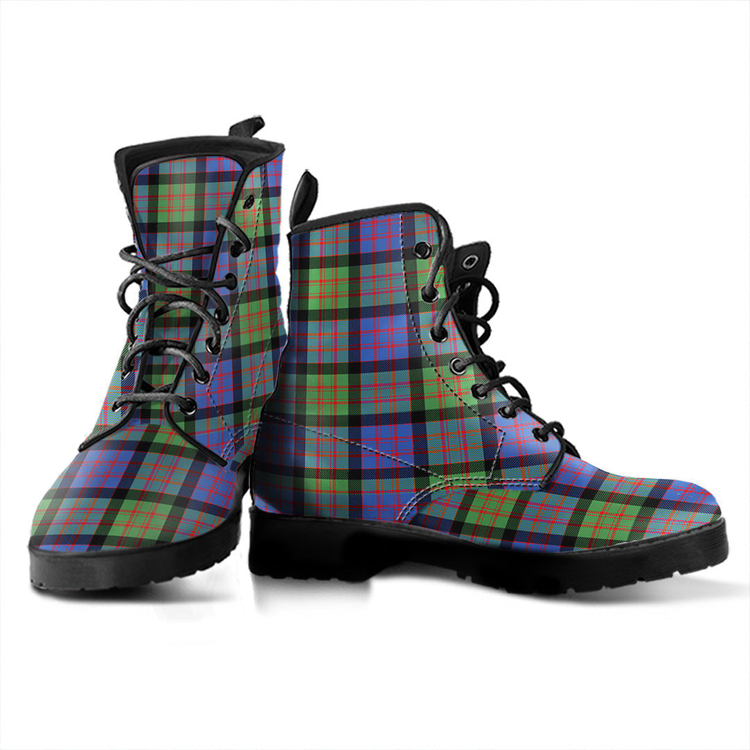 MacDonald Ancient Tartan Plaid Leather Boots
