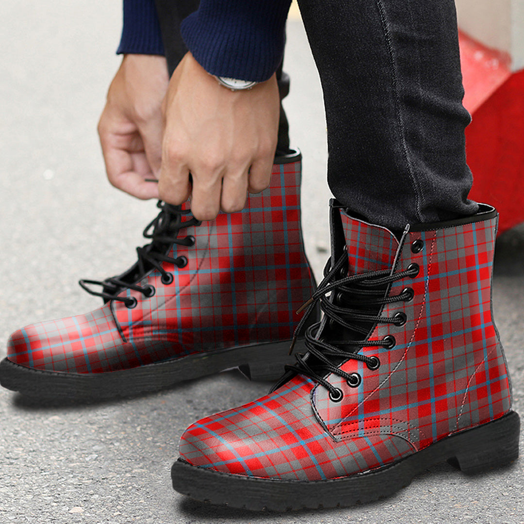 Moubray Tartan Plaid Leather Boots