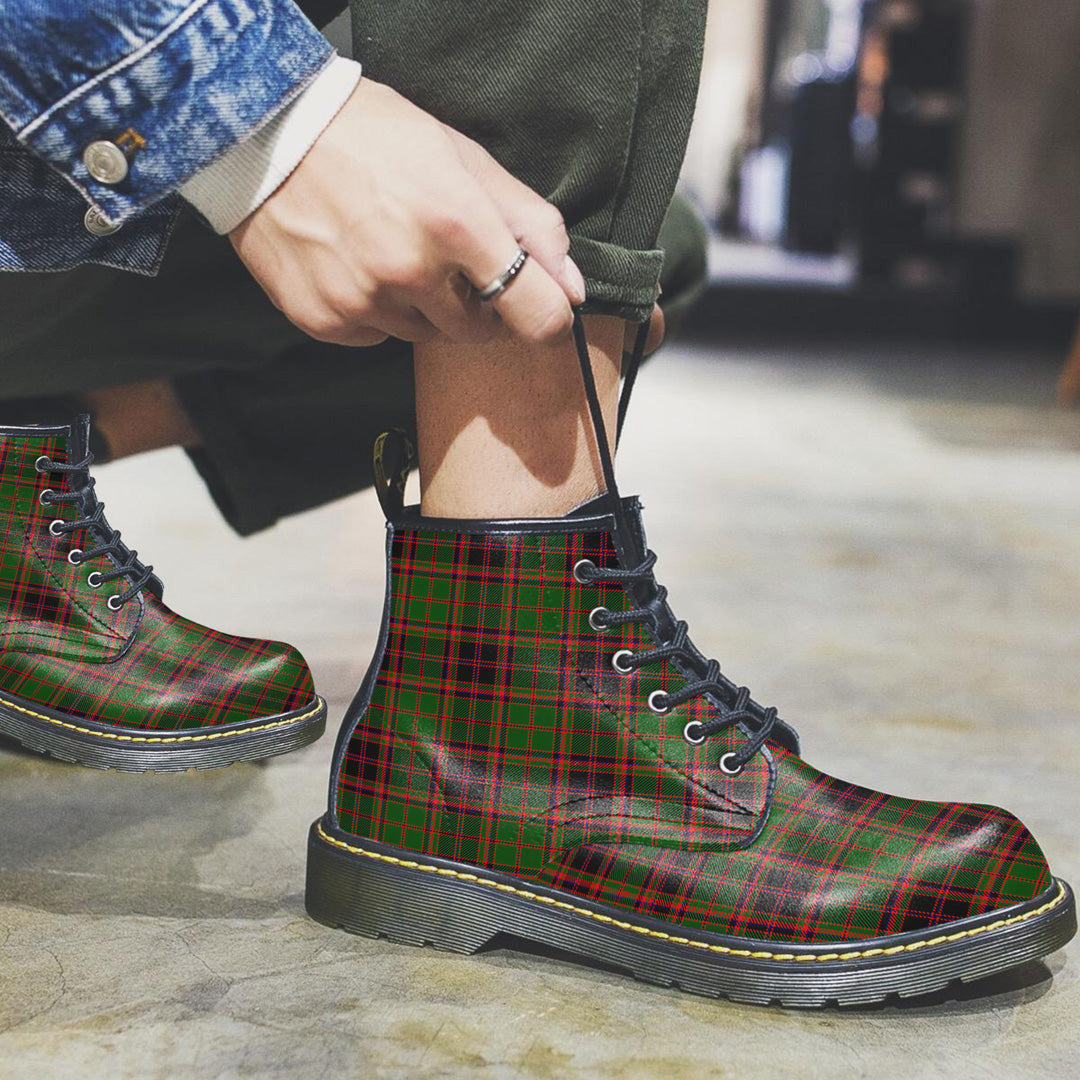 Buchan Modern Tartan Plaid Leather Boots