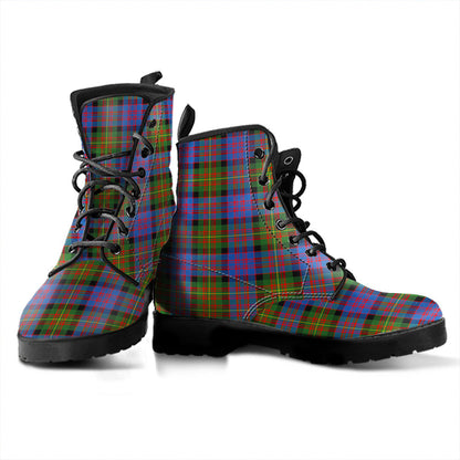 Carnegie Ancient Tartan Plaid Leather Boots