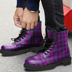 Jackson Tartan Plaid Leather Boots