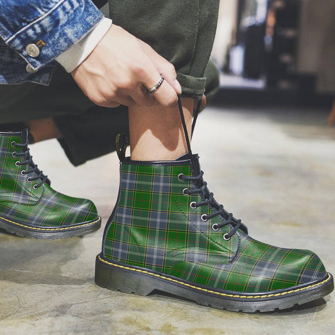 Pringle Tartan Plaid Leather Boots