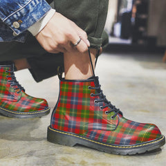 Forrester Tartan Plaid Leather Boots