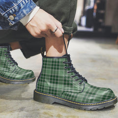 MacDonald Lord of the Isles Hunting Tartan Plaid Leather Boots