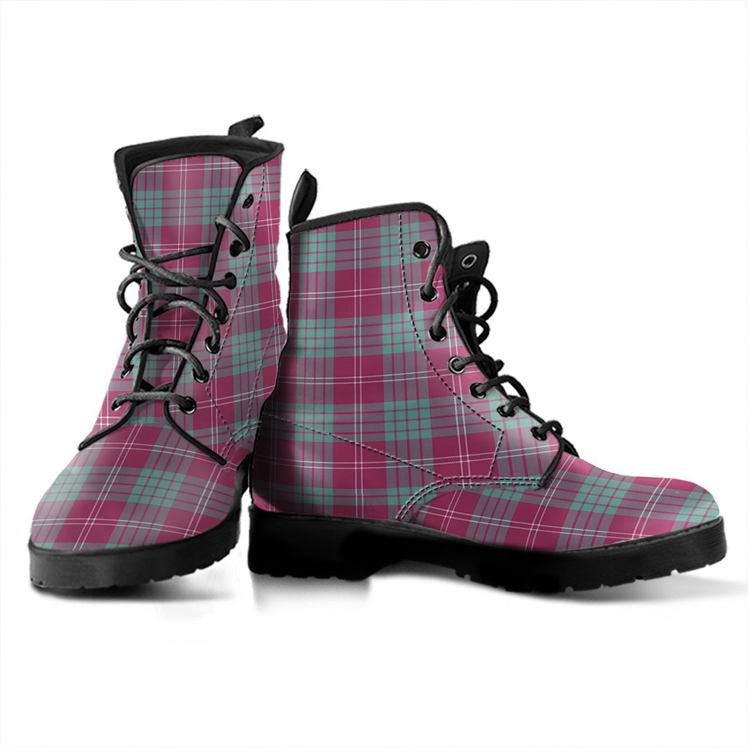 Crawford Ancient Tartan Plaid Leather Boots