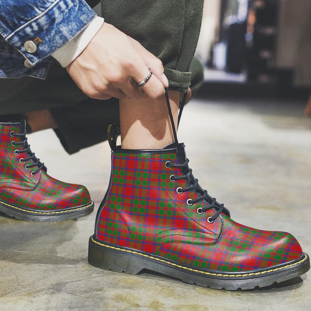 MacKintosh Modern Tartan Plaid Leather Boots