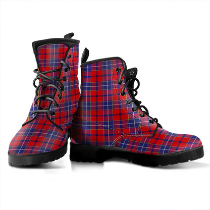 Wishart Dress Tartan Plaid Leather Boots