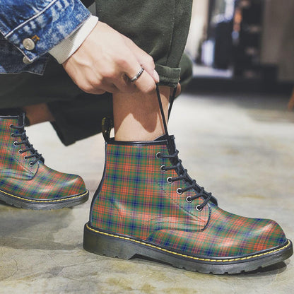 Wilson Ancient Tartan Plaid Leather Boots