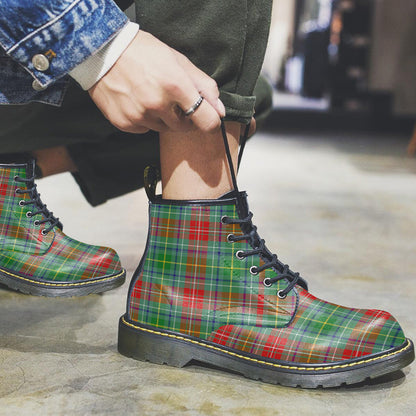 Muirhead Tartan Plaid Leather Boots