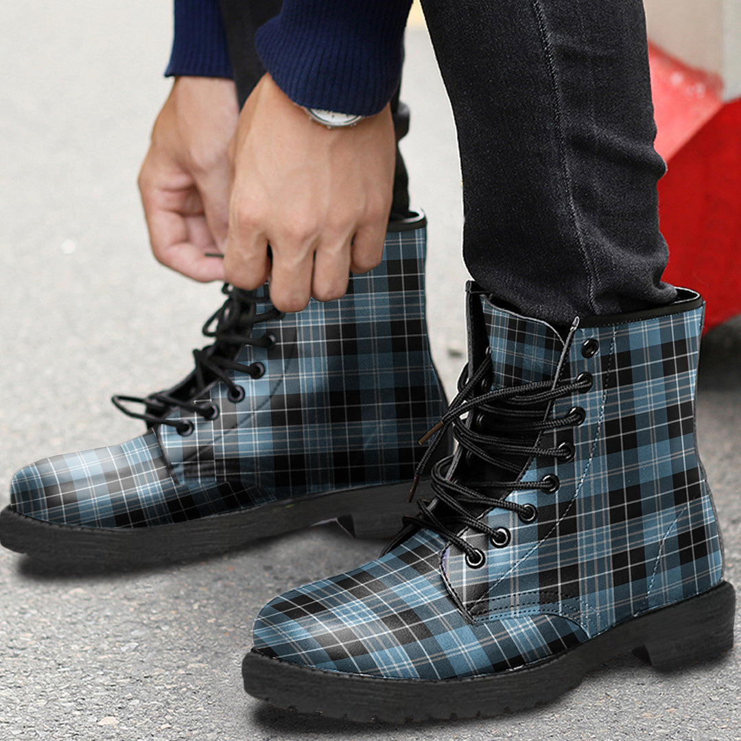 Clark Ancient Tartan Plaid Leather Boots