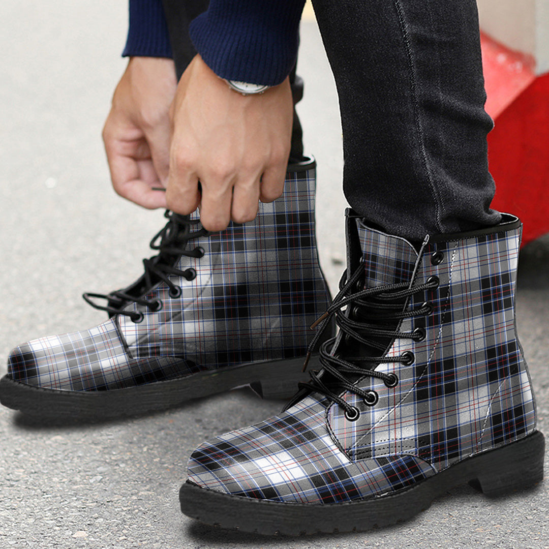 MacRae Dress Modern Tartan Plaid Leather Boots