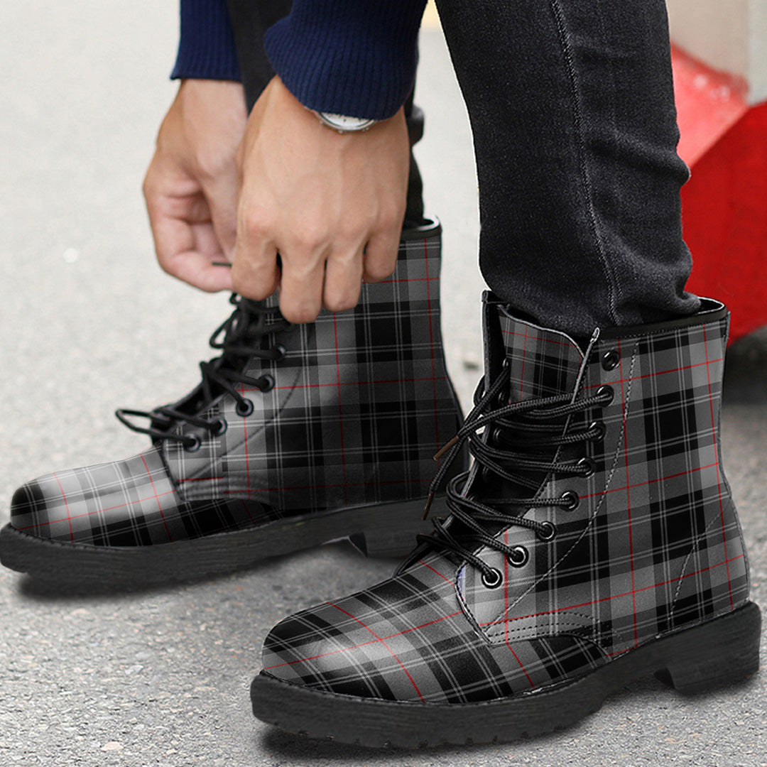 Moffat Modern Tartan Plaid Leather Boots