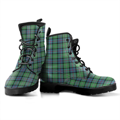 MacThomas Ancient Tartan Plaid Leather Boots