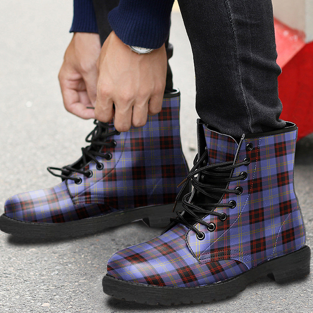 Rutherford Tartan Plaid Leather Boots