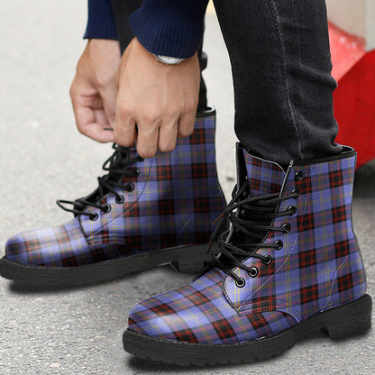 Rutherford Tartan Plaid Leather Boots