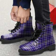 Ochterlony Tartan Plaid Leather Boots