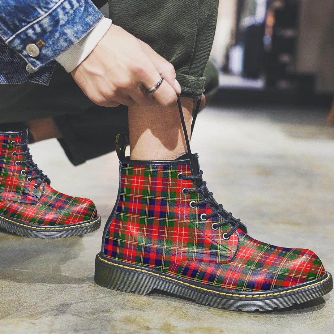 Christie Tartan Plaid Leather Boots