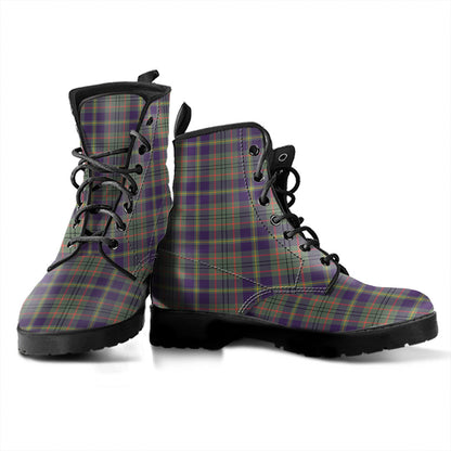 Taylor Weathered Tartan Plaid Leather Boots