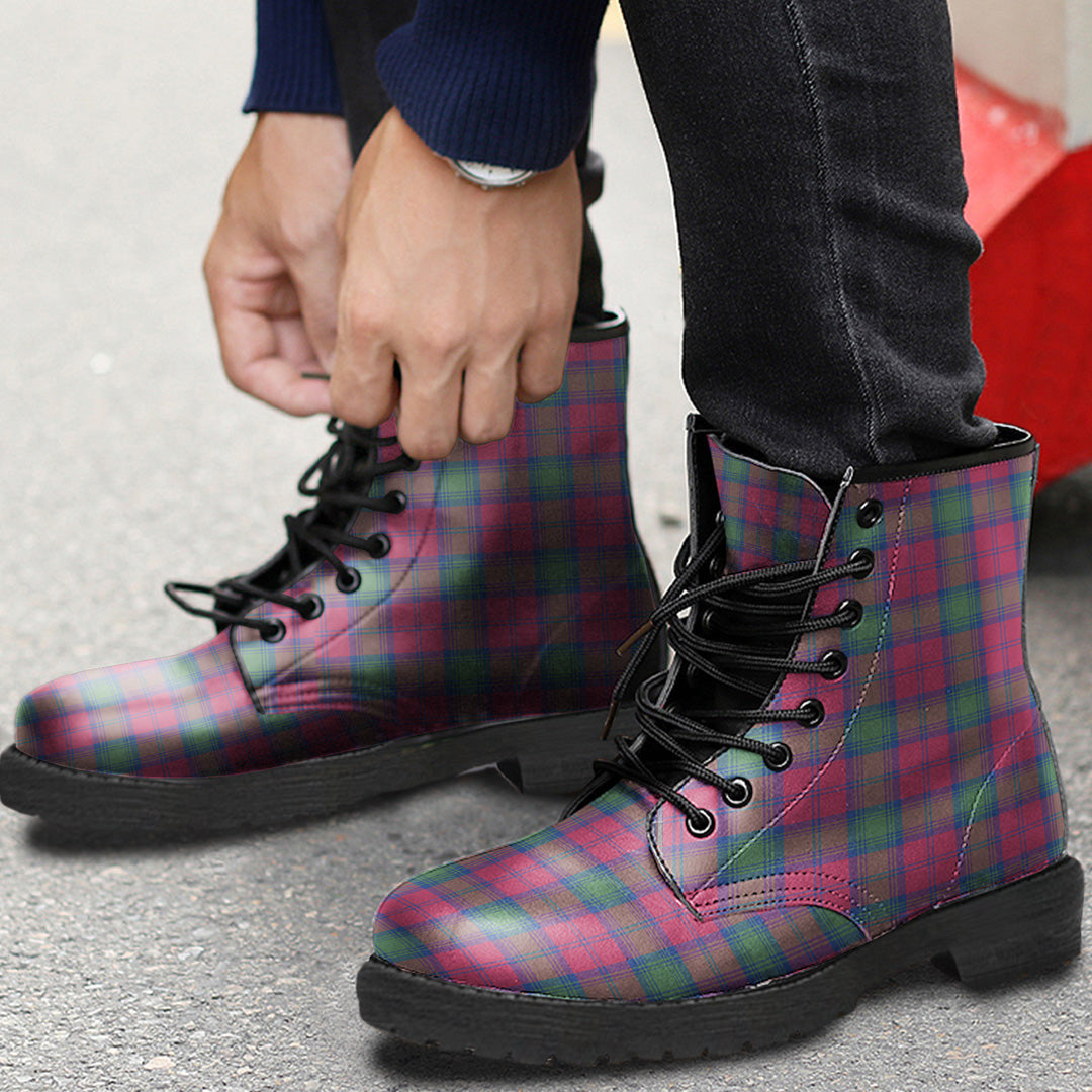 Lindsay Ancient Tartan Plaid Leather Boots