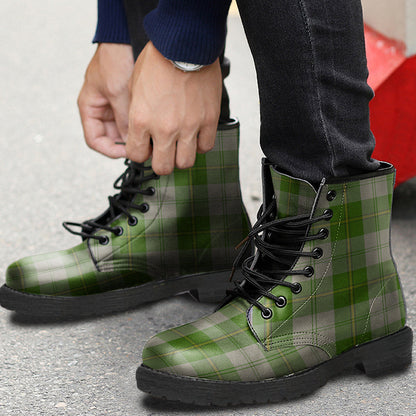 Cunningham Dress Green Dancers Tartan Plaid Leather Boots