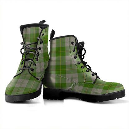 Cunningham Dress Green Dancers Tartan Plaid Leather Boots