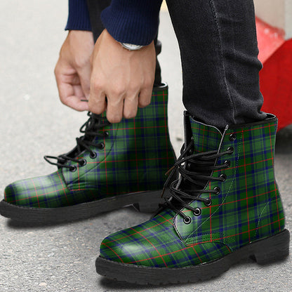 Cranstoun Tartan Plaid Leather Boots