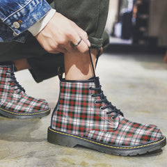 MacDuff Dress Modern Tartan Plaid Leather Boots
