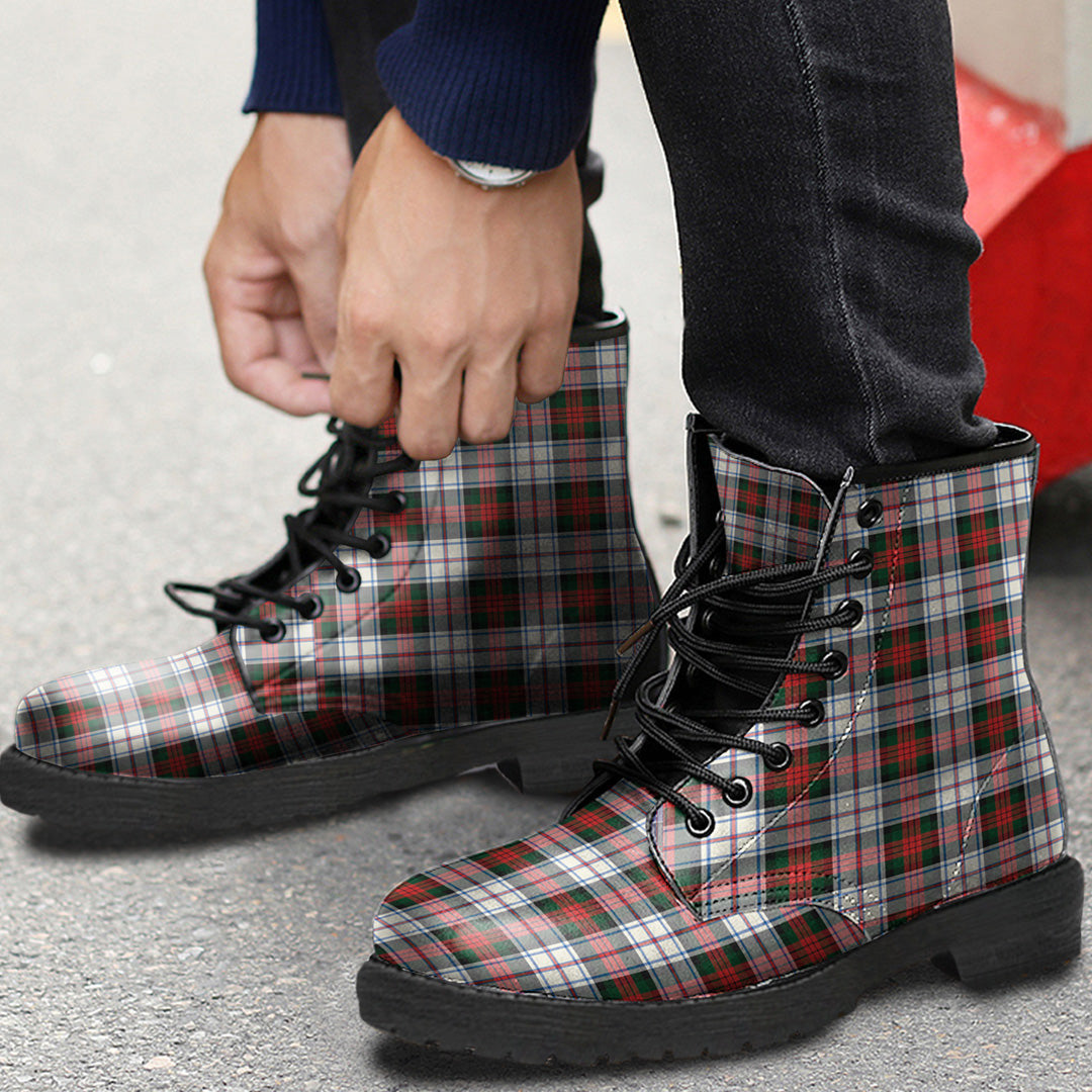 MacDuff Dress Modern Tartan Plaid Leather Boots