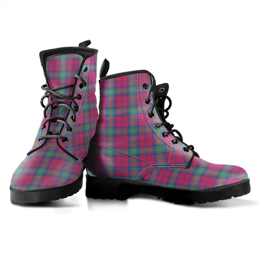 Lindsay Ancient Tartan Plaid Leather Boots