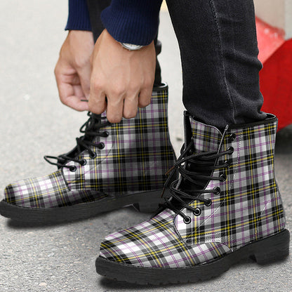 MacPherson Dress Modern Tartan Plaid Leather Boots