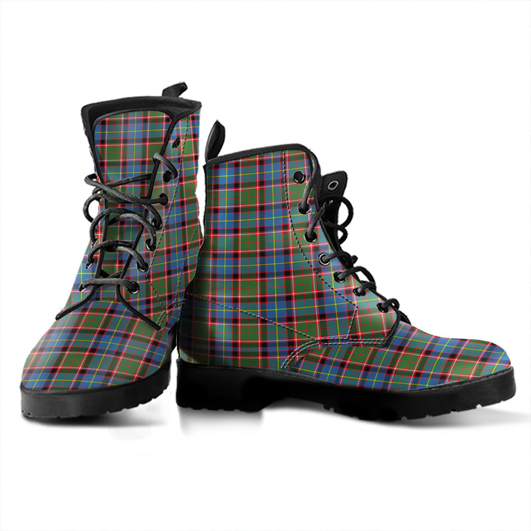 Aikenhead Tartan Plaid Leather Boots