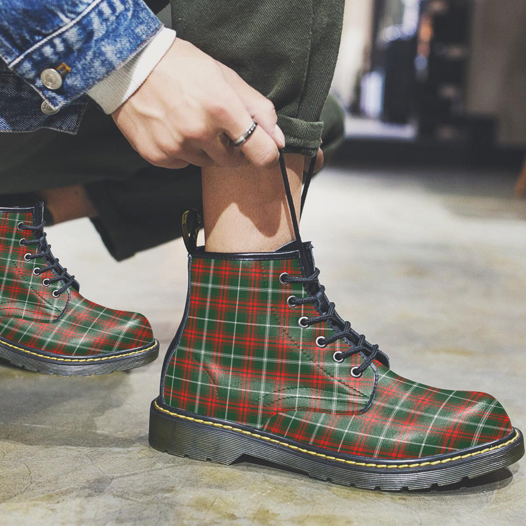 Princess Margaret Tartan Plaid Leather Boots