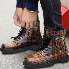 Ogilvie of Airlie Ancient Tartan Crest Leather Boots