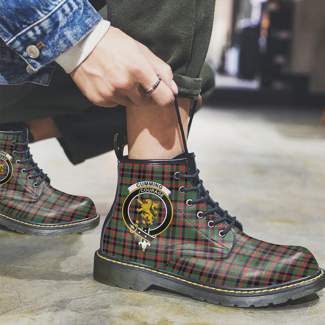 Cumming Hunting Ancient Tartan Crest Leather Boots