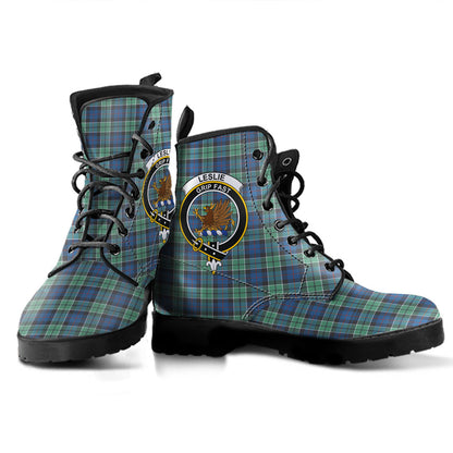 Leslie Hunting Ancient Tartan Crest Leather Boots