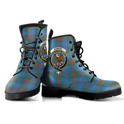 Agnew Ancient Tartan Crest Leather Boots