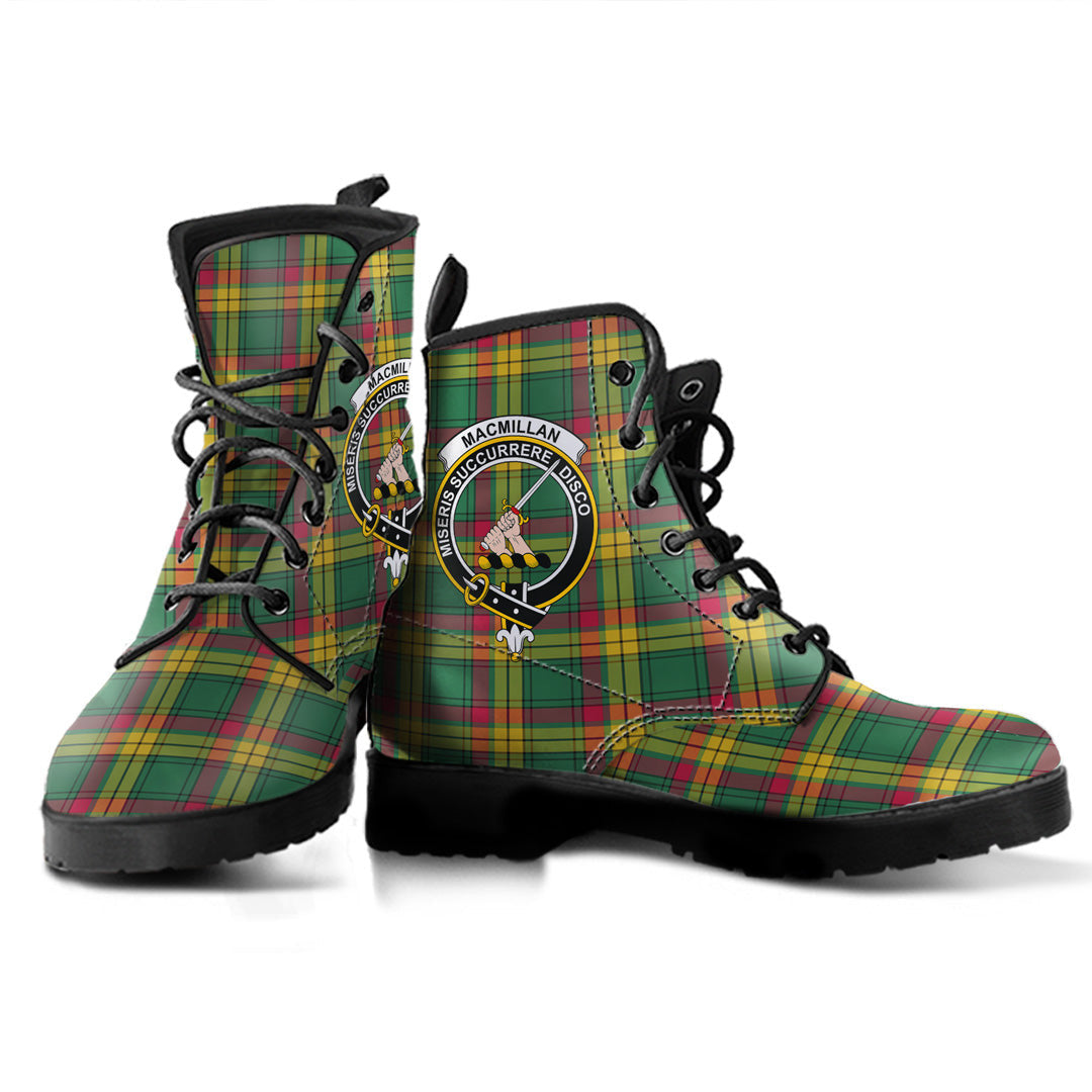 MacMillan Old Ancient Tartan Crest Leather Boots