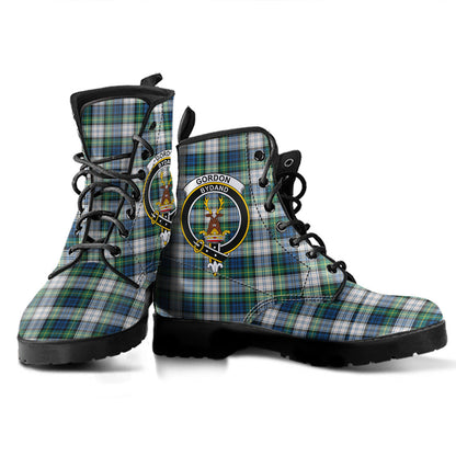 Gordon Dress Ancient Tartan Crest Leather Boots