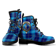McKerrell Tartan Crest Leather Boots