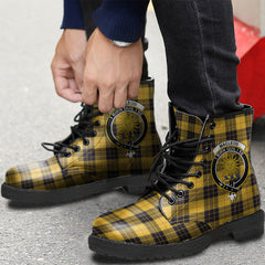 MacLeod of Lewis Ancient Tartan Crest Leather Boots